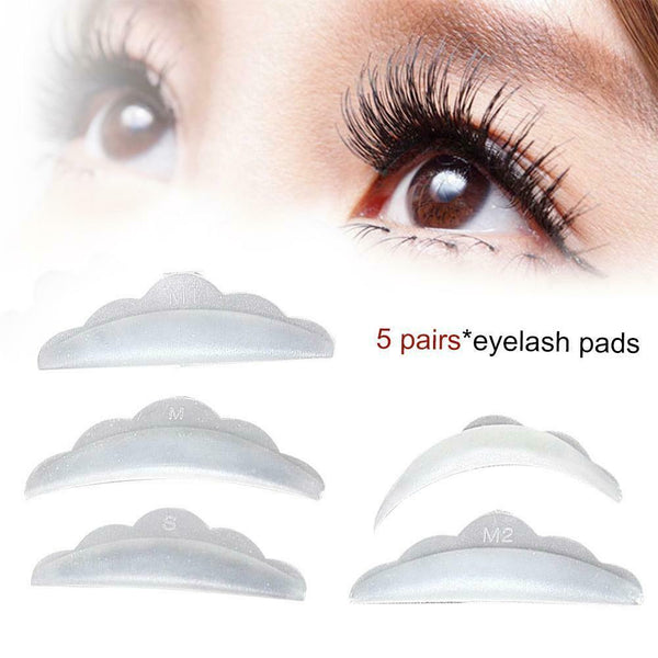 5 Pcs Reusable Eyelash Lift Perming Silicone Curler Curling Pads Patches Shields