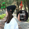 Wireless Bluetooth Music Speaker Heavy Bass Headset Cross Stripe Hat Cap A