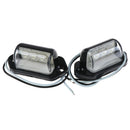 2x 12v Car Trailer Rv 3 LEDs License Plate Tag Light Black Side Marker LightOZ
