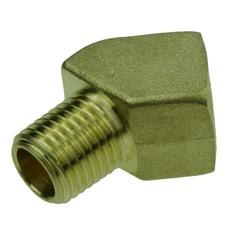 Brass 45 Degree Elbow Pipe 1/4'' Male Female NPT Transmission Water Gas Fuel