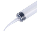 4Pcs/Set 12ml Disposable Transparent Dental Irrigation Syringe With Curved Tip F