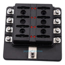 32V Auto Car Boat 8 Way Circuit Standard ATO ATC Blade Fuse Box Block Holder