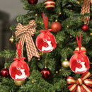Christmas Tree Pendant Cute Ball Ornaments Home Decor for Xmas (A-9.7cm) A