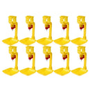 10pcs Poultry Hanging Cup Drinking Fountains Birds Water Bowl Nipple Red A