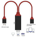 Phone 8 Pin USB to HDMI Cable HD 1080P Adapter Converter for HDTV TV Digital AV
