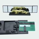 Car Rear View Mirror Convex 3 Sided Panoramic Vision Clip Auto Interior Decor