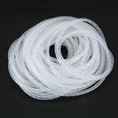 Cable Wire Organizer Manager Spiral Wrap Band 6mm Dia 15M Length White