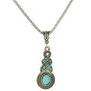 2016 Elegant Retro Turquoise Dangel Hook Earrings & Necklace Jewelry Sets  Z