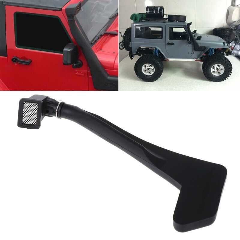 1:10 RC Crawler Black Soft Rubber Snorkel for Axial SCX10 D90 Jeep Wrangler Z4S9
