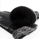 Men Leather Winter Warm Gloves Motorcycle Cycling Windproof Warmer GlovesB Nw