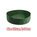 2Pcs Green Felt Fabric Round Raised Bed Planter Grow Bags Container Wide Use