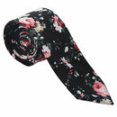 Classic Wedding Gifts Floral Print For Men Suit Neck Tie Cravat Cotton 1