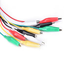 10pcs Crocodile Clips Cable Double-ended Alligator Jumper Test Leads Wire ME