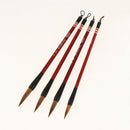 4 Pieces Wolf Hair Calligraphy Brush Pen Chinese Traditional Writing Painting