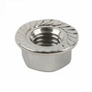 70pcs Stainless Steel M8\M6 \M5\M4\M3 Hex Flange Lock Nut Sliver