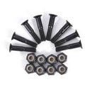 8 Pair Skateboard 25mm Black Hard Ware Bolts Parts Double Rocker Parts Screws FT