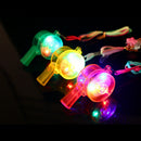 Flashing Whistle Colorful Lanyard LED Light Up Fun In the Dark Party Rave Hot