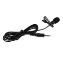 Durable 3.5mm Plug Clip-on Mini Lapel Lavalier Microphone for Cell Phone Pad PC