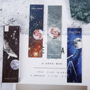 30 Pcs Dream Space Roaming Constellation Paper Stationery Book Bookmarks Holder