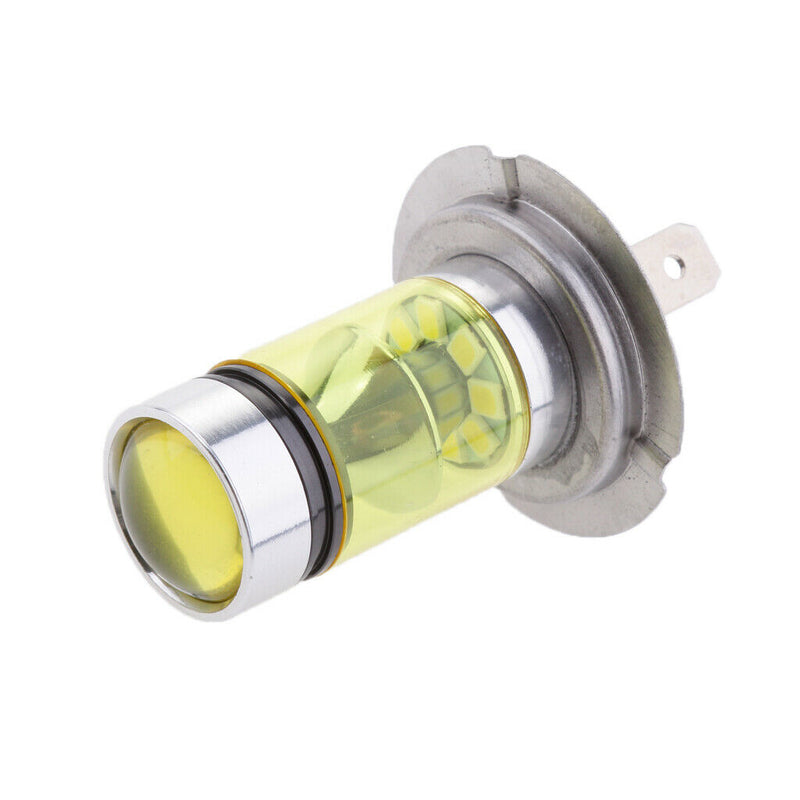 2pcs Yellow H7 12V-28V 100W Car Headlight LED Bulbs Auto Accessories