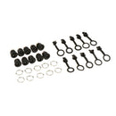 10PCS Premium DC 5525 Power Jack Socket with 10pcs Screw & 10pcs Nuts Kits