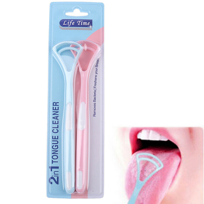 2PCS Tongue Cleaner Scraper Tongue Scraper For Kids Gentle Bacteria Clean S&+