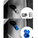 4pcs Wheel Tyre Tire Valve Stems Air Dust Cover Screw Caps Car Truck Bike Black