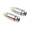 1 Pair Audio Connector Earphone Adapter HiFi Cable 2Pin Jack Socket 0.78mm Plug