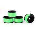 4x LED Flashing Arm Belt 3 Modes Adjustable Wrist Band Luminous Glow Bangle