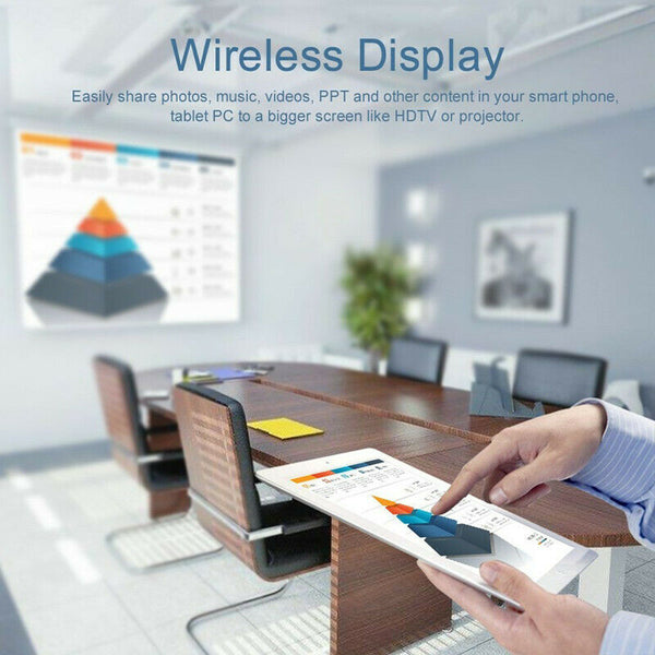 1080P WiFi HDMI Anycast Miracast Airplay TV Wireless Display Adapter For Windows
