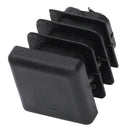 Square Table Chair Leg Feet Tube Pipe Insert Cap 16mmx16mm 30pcs Black E7P4