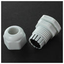 10 Pcs White Plastic PG11 Waterproof Cable Glands Connectors Q2S4