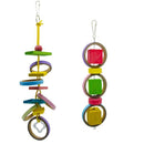 2 Packs Bird Swing Chewing Toys Parrot Hammock Bell Toys Suitable for Small