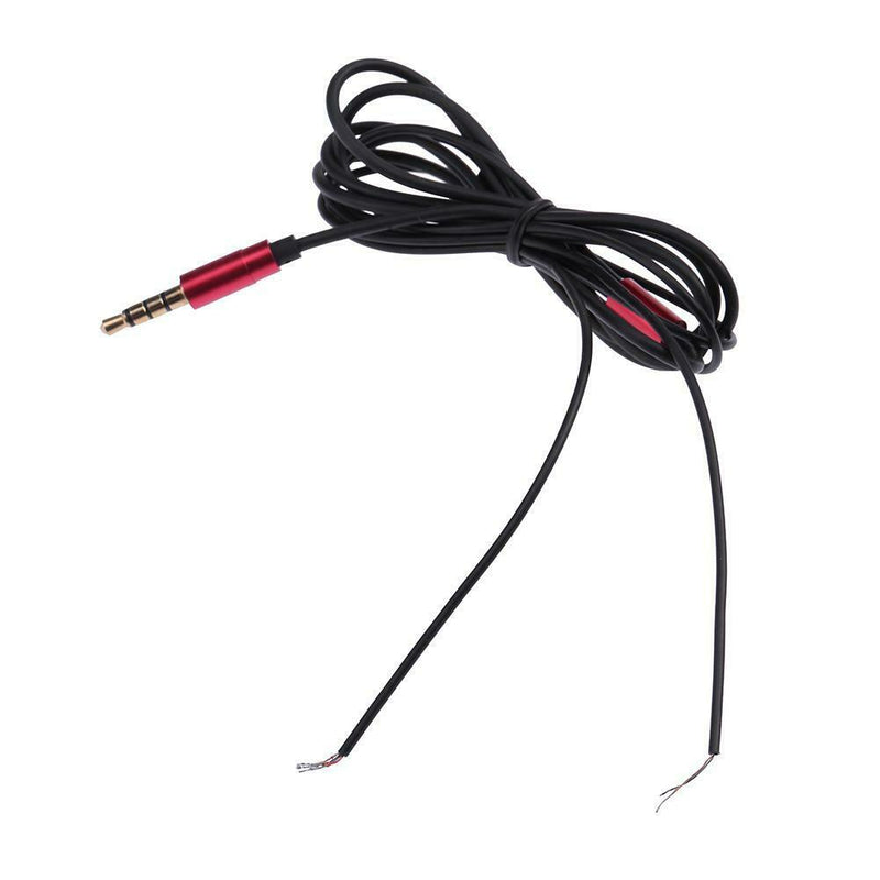 1.25m 3.5mm DIY Earphone Audio Cable Headphone Replacement 4 Pole Wire Cord  UK