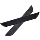 2pc 28.5cm Carbon Fiber Car Door Scuff Plate Sill Cover Panel Step Protect Guard