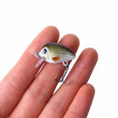 5PCS/Lot 1.5g 2.7cm Topwater 0.1-0.5m Wobbler Mini Crankbait 5 pcs Baits witN7P9