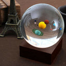 80mm Solar System Crystal Ball Photography Photo Props Home Office Decor