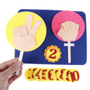 1 Pack non-woven felt finger numbers for kids learning digital teaching toys ME