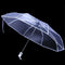 Transparent Umbrella Automatic Umbrella Rain Women Men Sun Rain Auto Umbrel F5I8