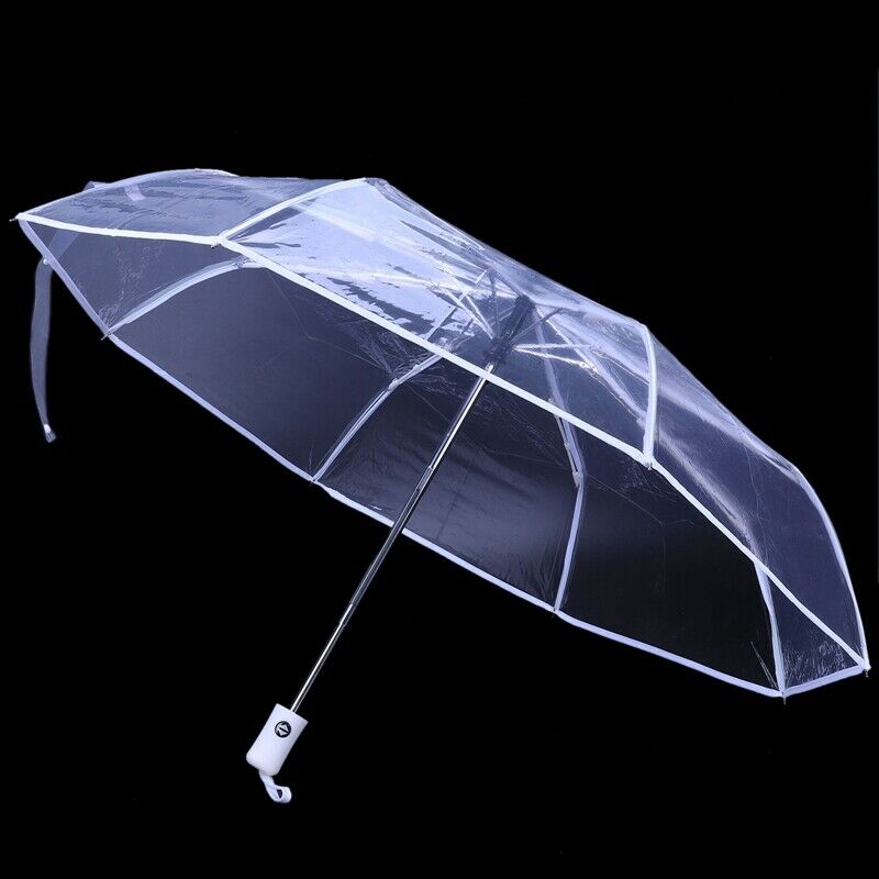 Transparent Umbrella Automatic Umbrella Rain Women Men Sun Rain Auto Umbrel F5I8