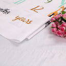 Baby blanket bedding photo background monthly growth number photography props ME