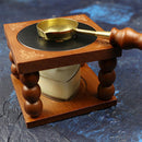 Retro Sealing Wax Furnace Stove Pot Wood Handle Sealing Wax Spoon for Wax S