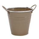 1XNordic Simple Garden Planter Flower Plant Bucket for Weeding Decor-Khaki