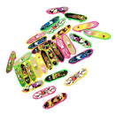 20 pcs Finger Skateboard, Mini Skateboard with Pattern On Both Sides, Micro