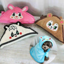 Pet Dog Cat Bear Design Puppy Bath Towel Bathrobes Pajamas Blanket Blue M