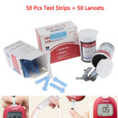 Diabetic Blood Sugar Detection Test Strips 50Pcs+Test Paper 50Pc Lancets OZ