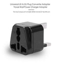 Universal UK to EU Plug Converter Adapter Travel Wall Power Charger Adapter