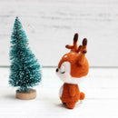 Non Finished Wool Felt Handmade Set DIY Sika Deer for Needle Material Bag