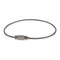 100pcs Stainless Steel Screw Locking Wire Keychain Cable Key Rings Outdoor  R2B2