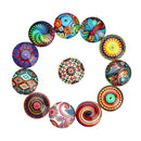 40 Pieces Glass Flatback Scrapbooking Dome Cabochons for Jewelry Crafts 10mm